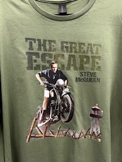 THE GREAT ESCAPE STEVE MC QUEEN TEE SHIRT