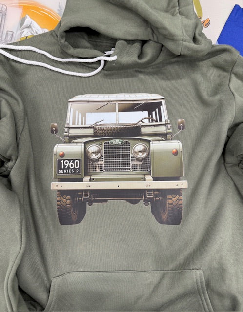 LANDROVER SERIES 2 GREEN HOODIE