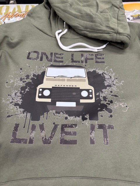 LANDROVER HOODIE GREEN ADULT