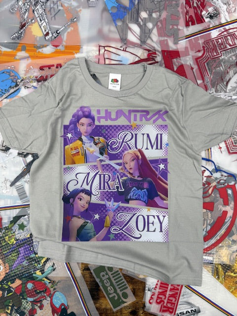 GREY DEMON HUNTER KIDS T SHIRT