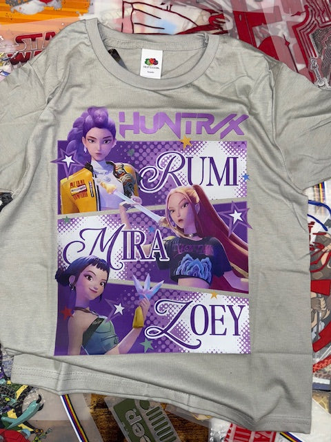 GREY DEMON HUNTER KIDS T SHIRT