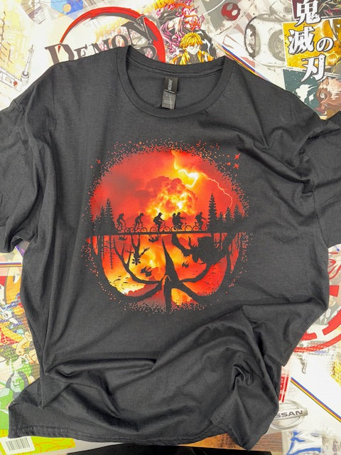 STRANGER THINGS BLACK T SHIRT