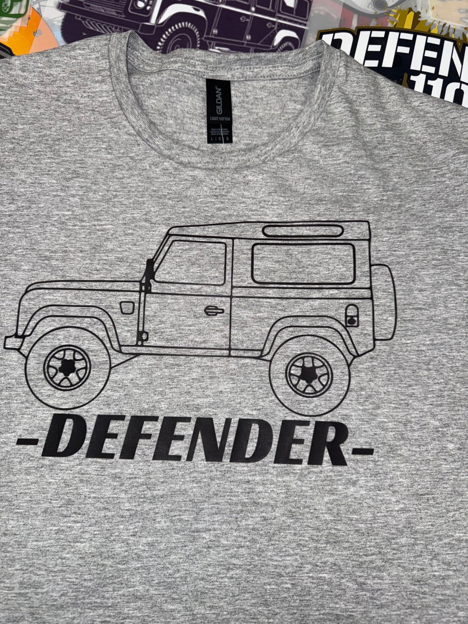 LANDR ROVER DEFENDER 90 GREY T SHIRT