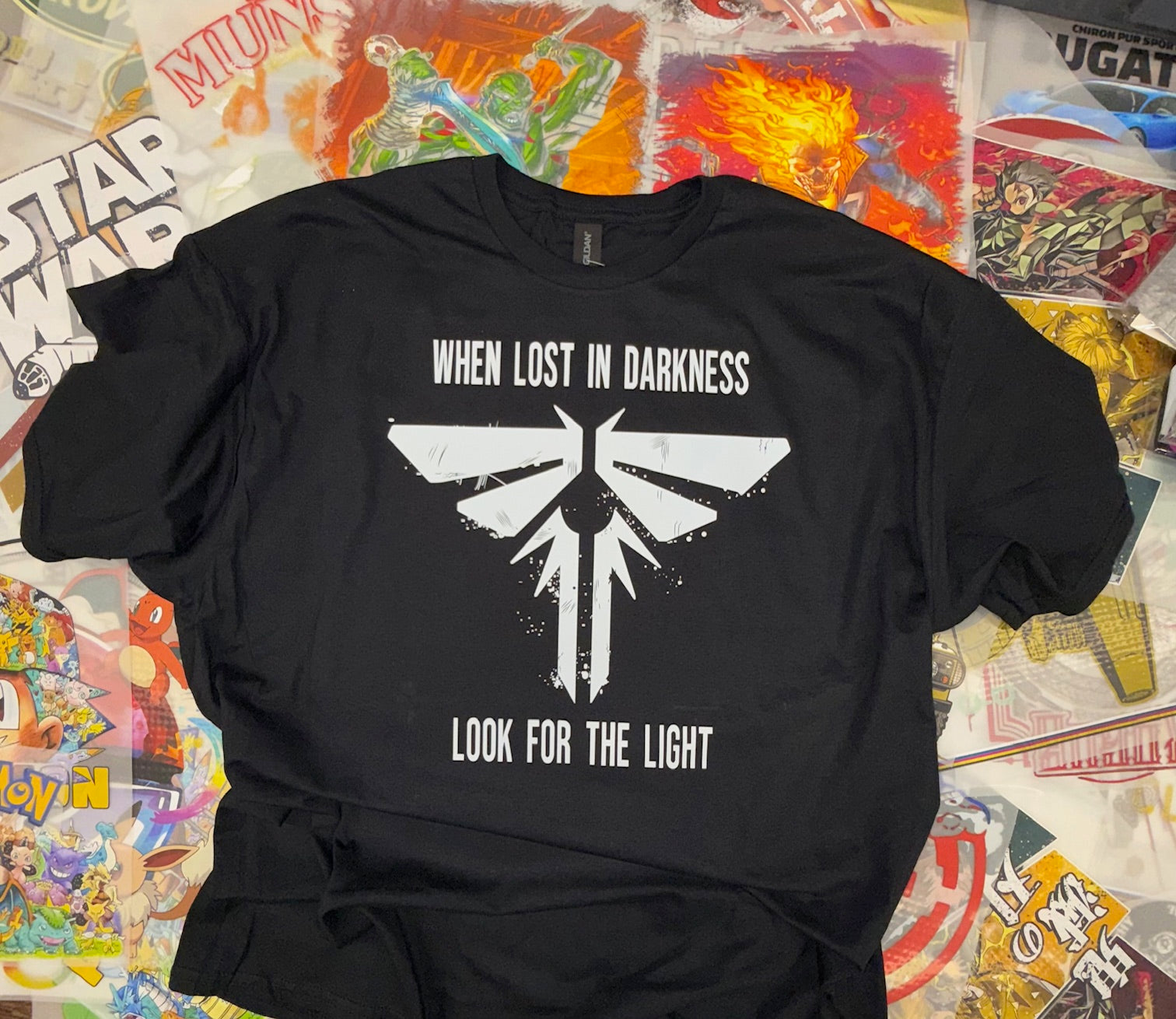 THE LAST OF US T SHIRT BLACK