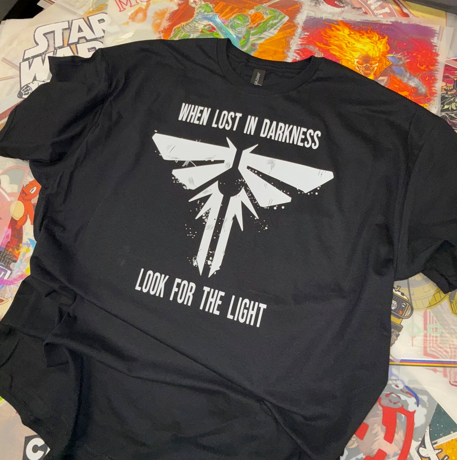 THE LAST OF US T SHIRT BLACK