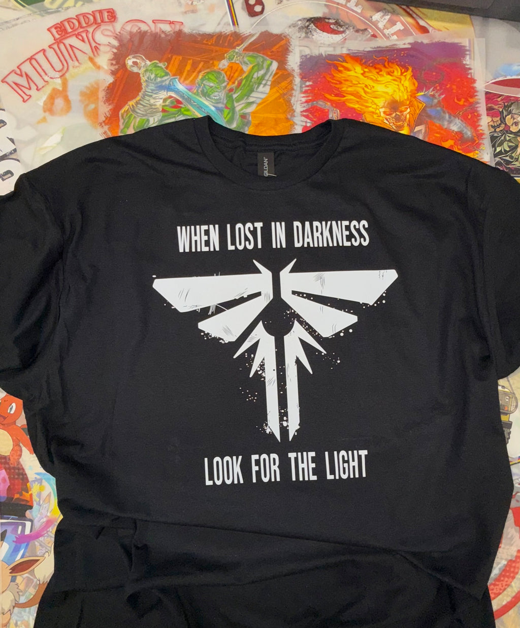 THE LAST OF US T SHIRT BLACK