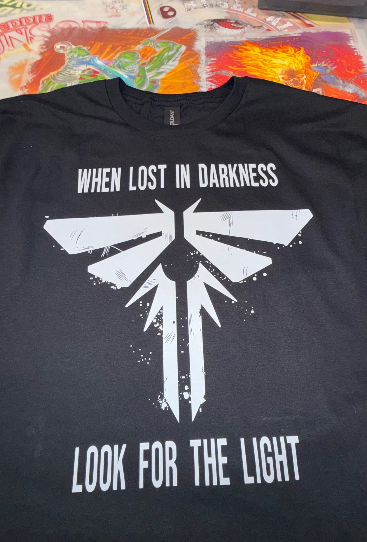 THE LAST OF US T SHIRT BLACK
