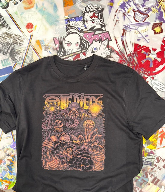 ONE PIECE ANIME BLACK T SHIRT