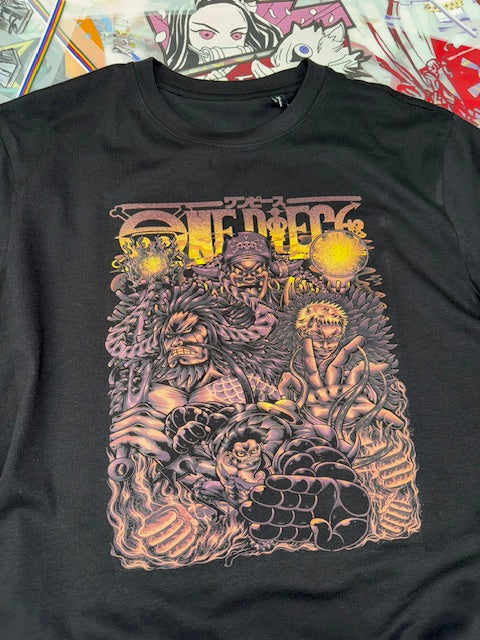 ONE PIECE ANIME BLACK T SHIRT