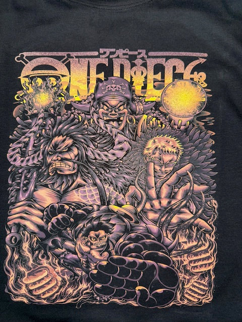 ONE PIECE ANIME BLACK T SHIRT