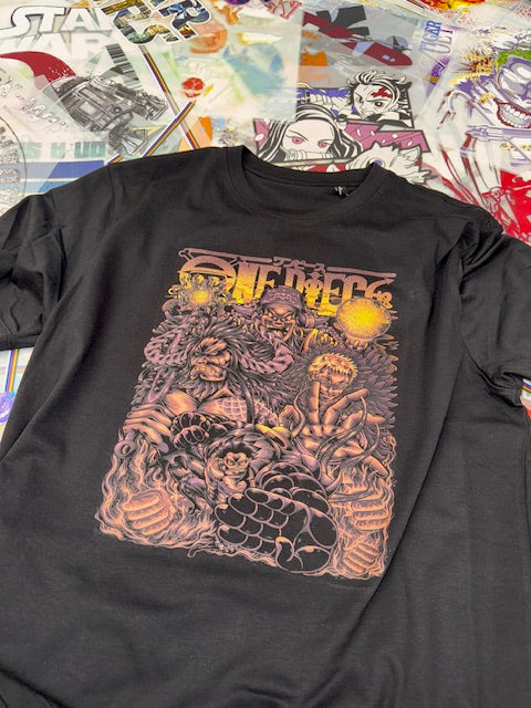 ONE PIECE ANIME BLACK T SHIRT
