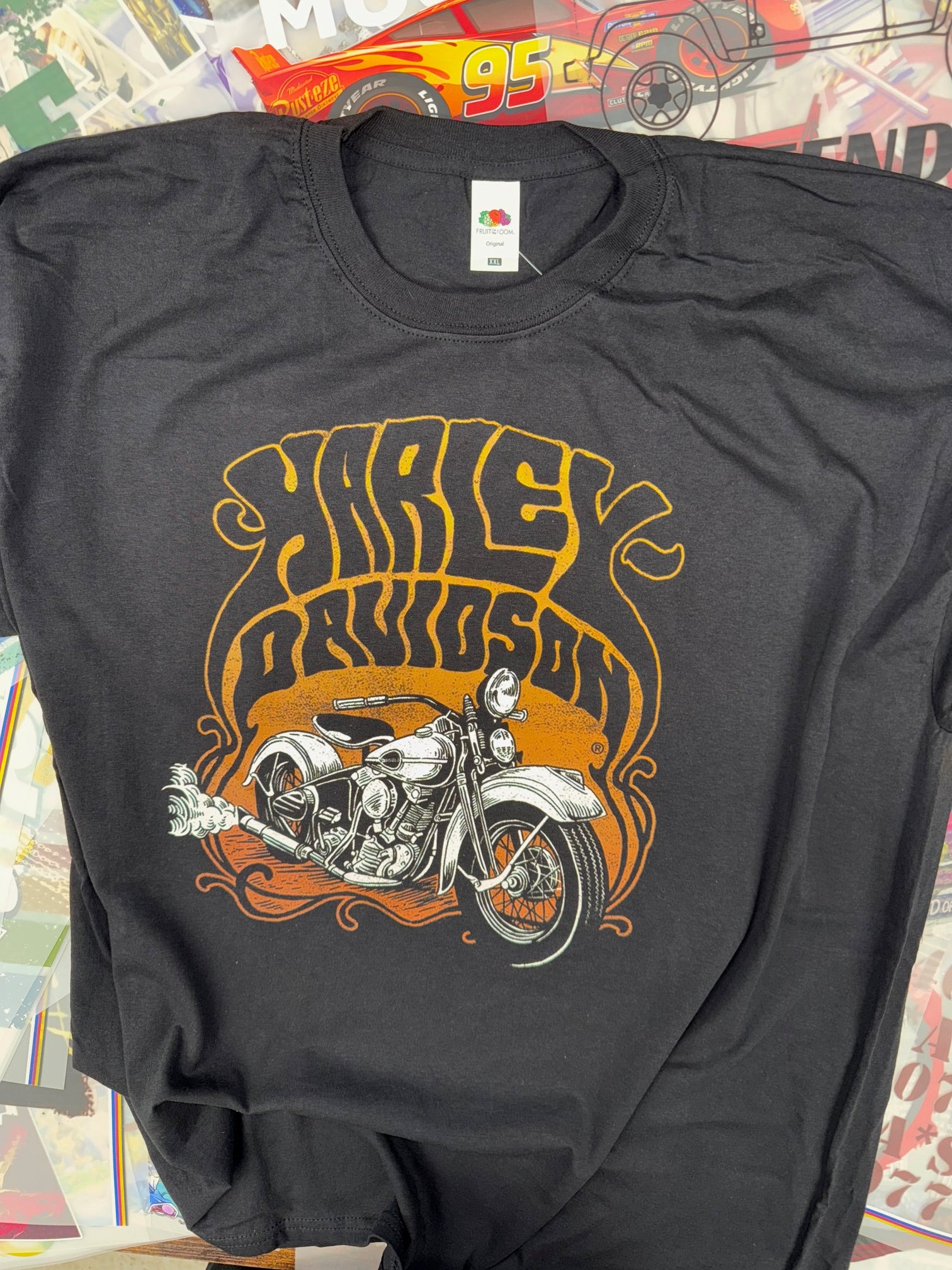 HARLEY DAVIDSON MOTORCYCLE BLACK T SHIRT