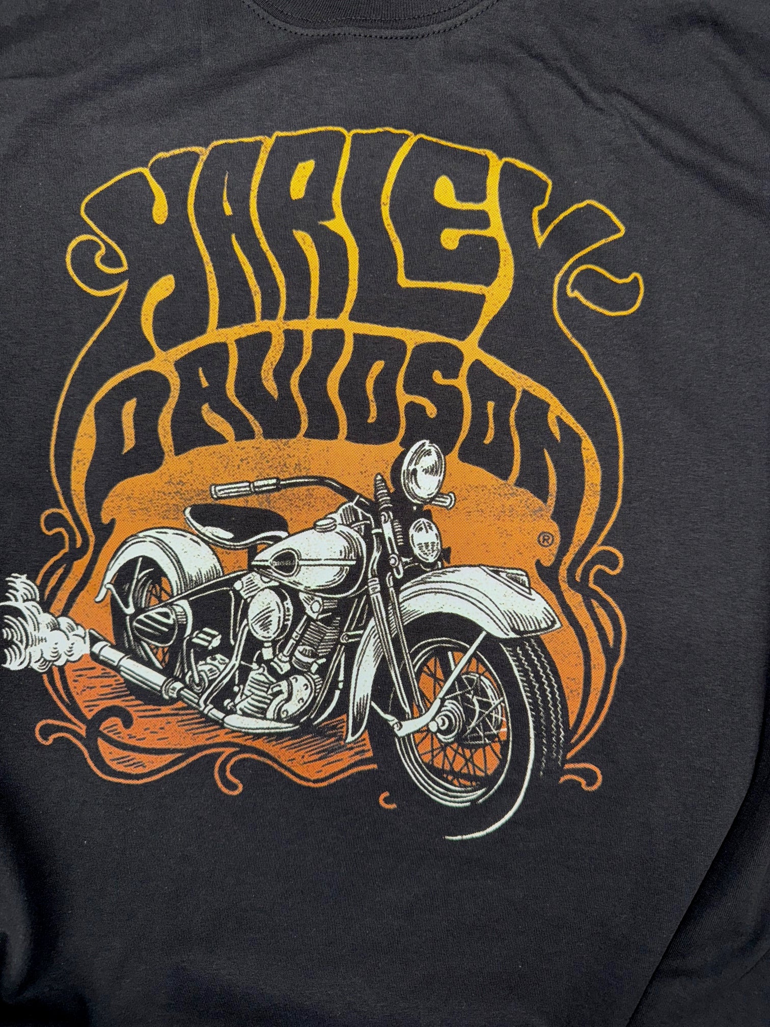 HARLEY DAVIDSON MOTORCYCLE BLACK T SHIRT