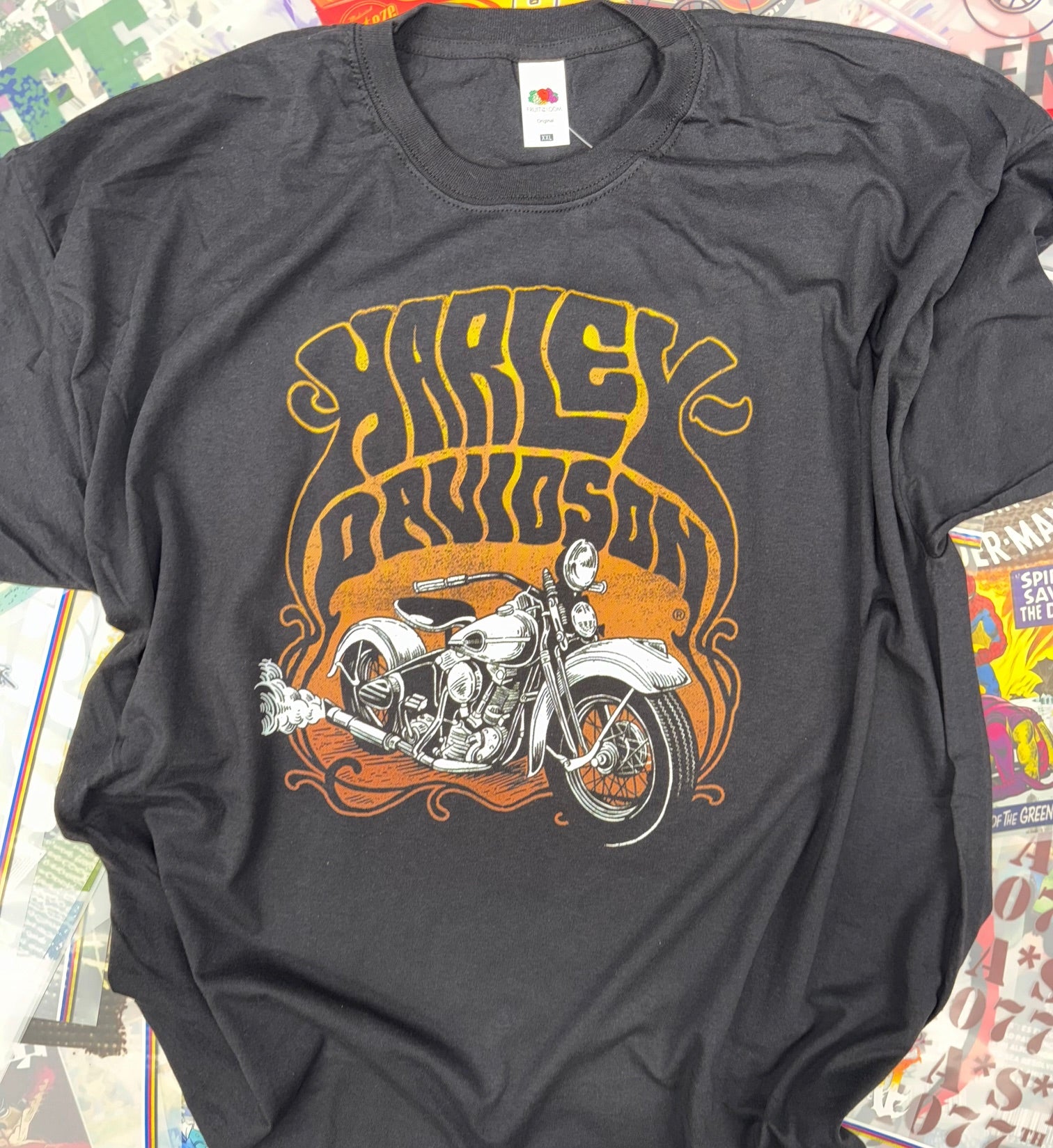 HARLEY DAVIDSON MOTORCYCLE BLACK T SHIRT