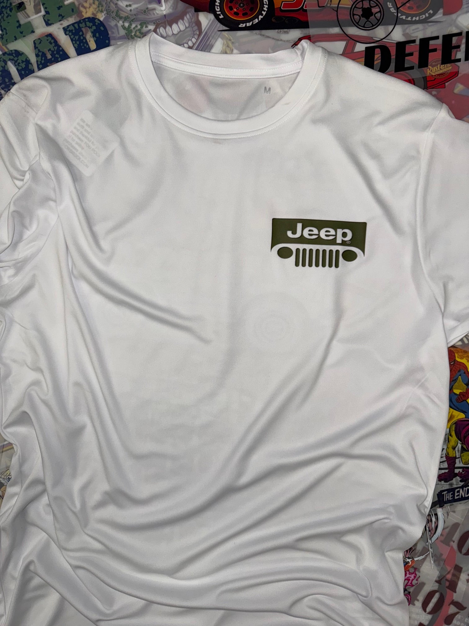 WILLYS JEEP DETAILED WHITE T SHIRT