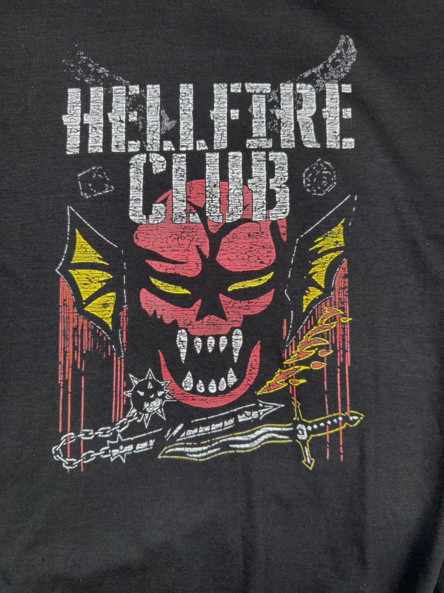 STRANGER THINS HELLFIRE CLUB BLACK T SHIRT