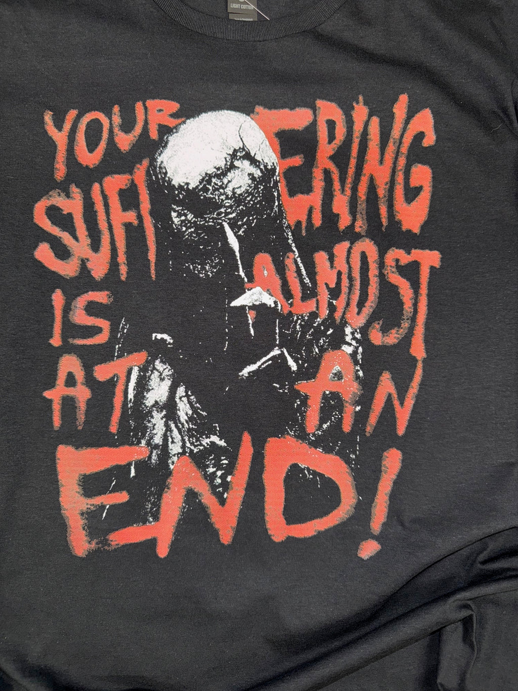 STRANGER THINGS VECNA YOUR SUFFERING IS ALMOST AT AN END BLACK T SHIRT