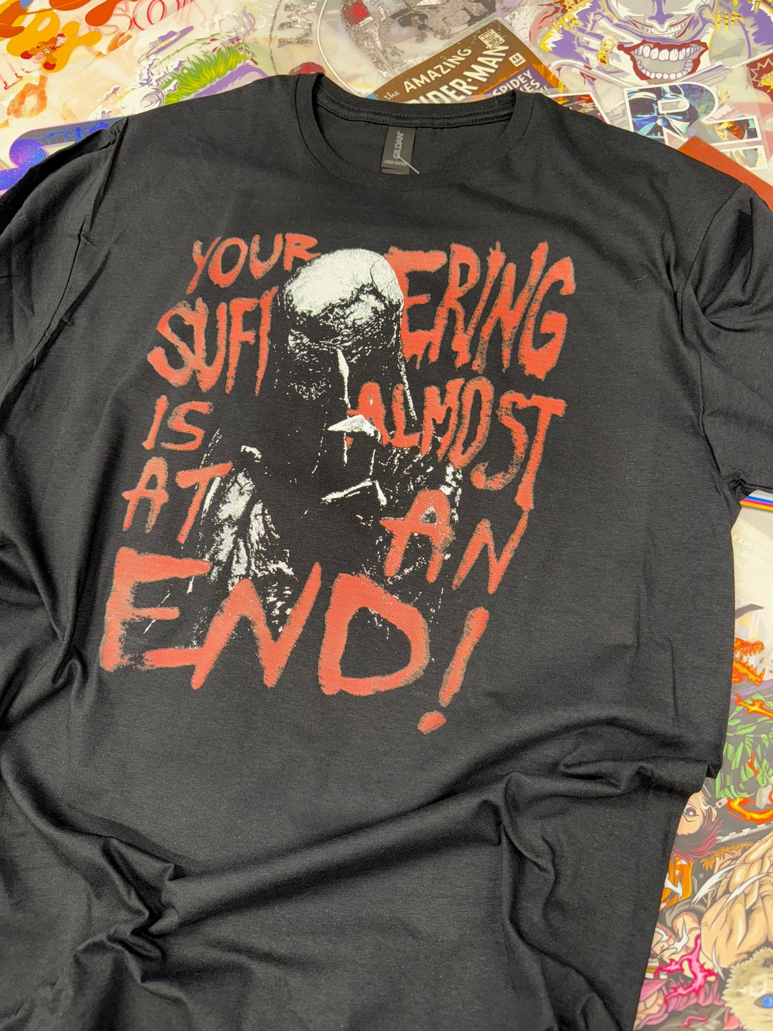 STRANGER THINGS VECNA YOUR SUFFERING IS ALMOST AT AN END BLACK T SHIRT