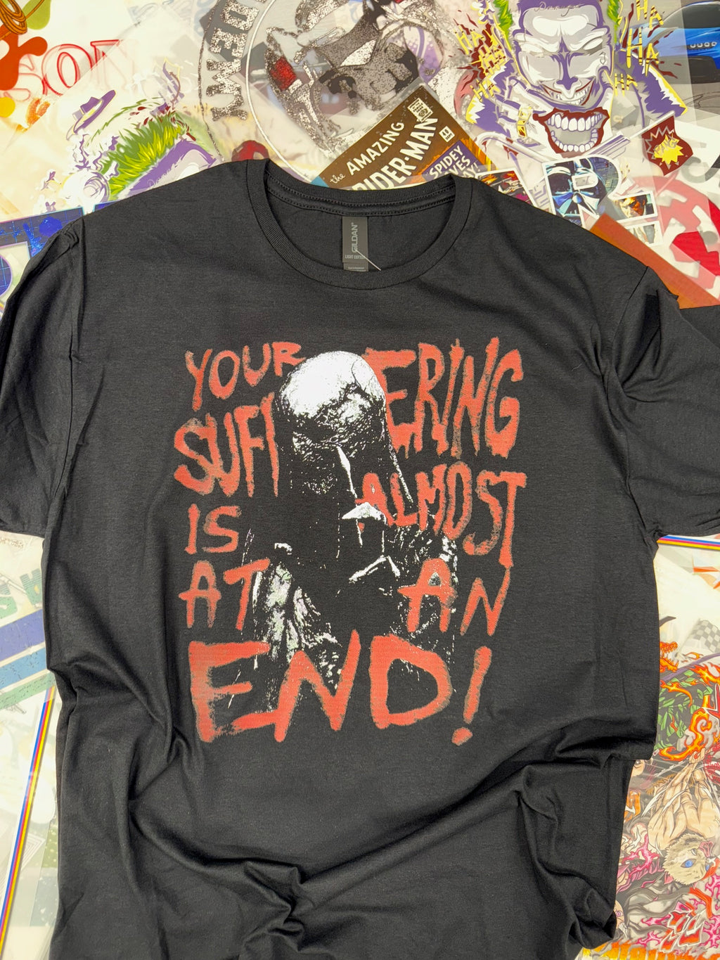 STRANGER THINGS VECNA YOUR SUFFERING IS ALMOST AT AN END BLACK T SHIRT