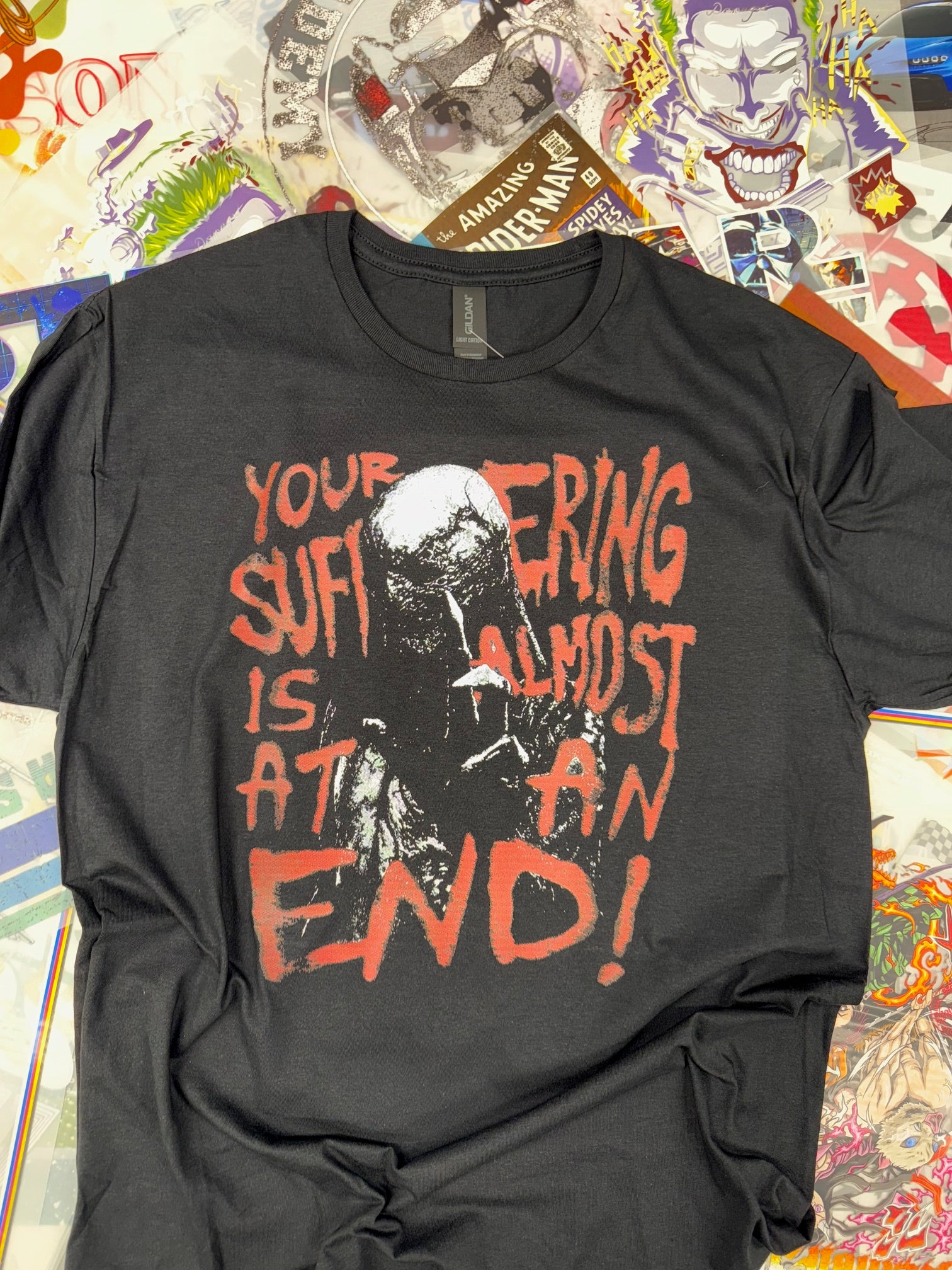 STRANGER THINGS VECNA YOUR SUFFERING IS ALMOST AT AN END BLACK T SHIRT