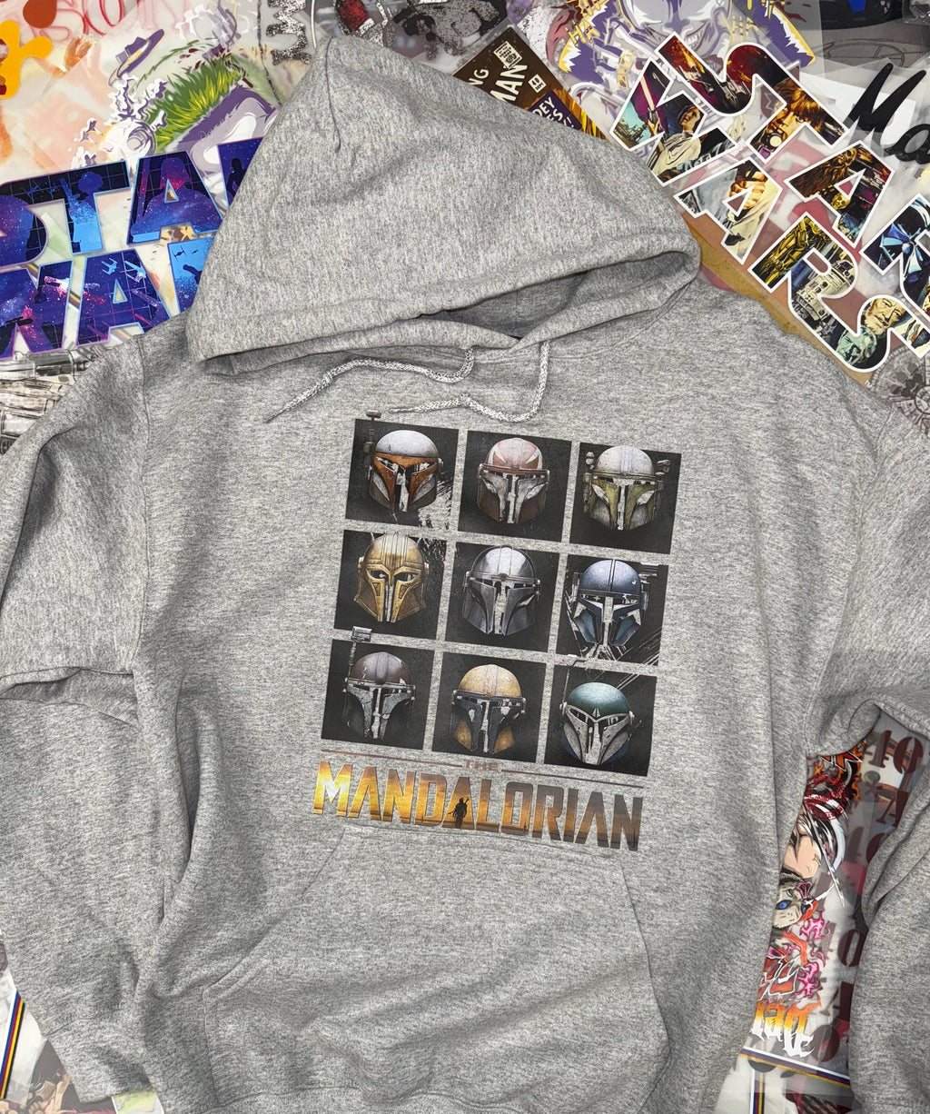 STAR WARS MANDALORIAN GREY HOODIE