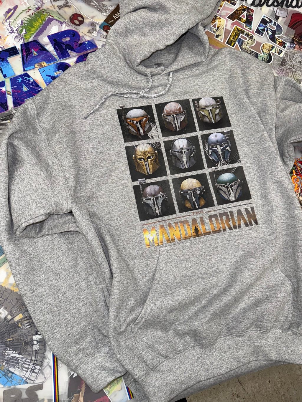 STAR WARS MANDALORIAN GREY HOODIE
