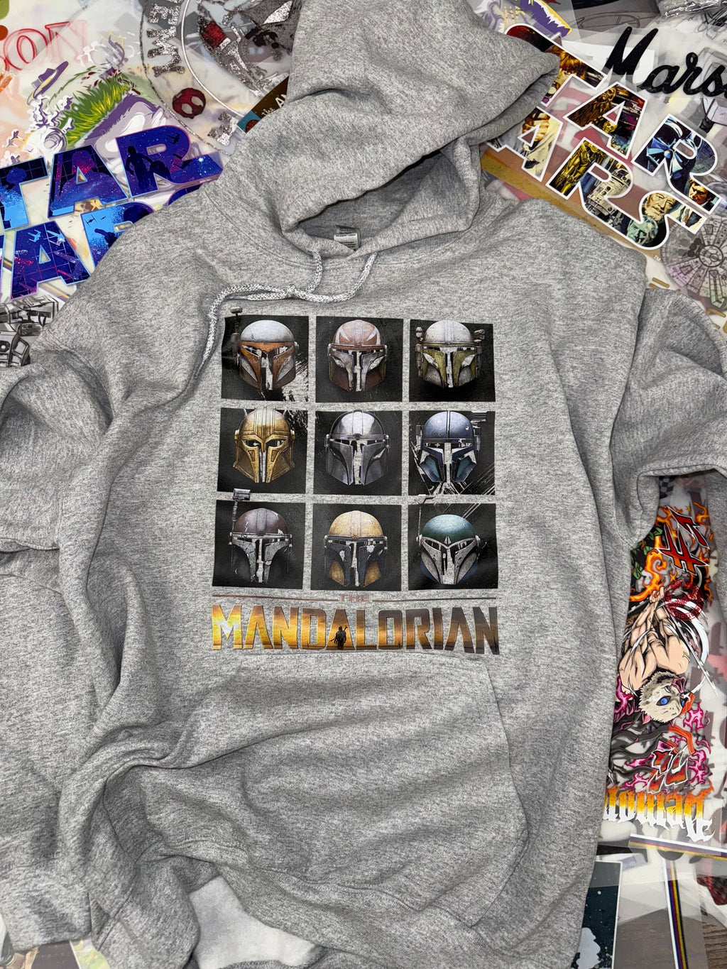 STAR WARS MANDALORIAN GREY HOODIE