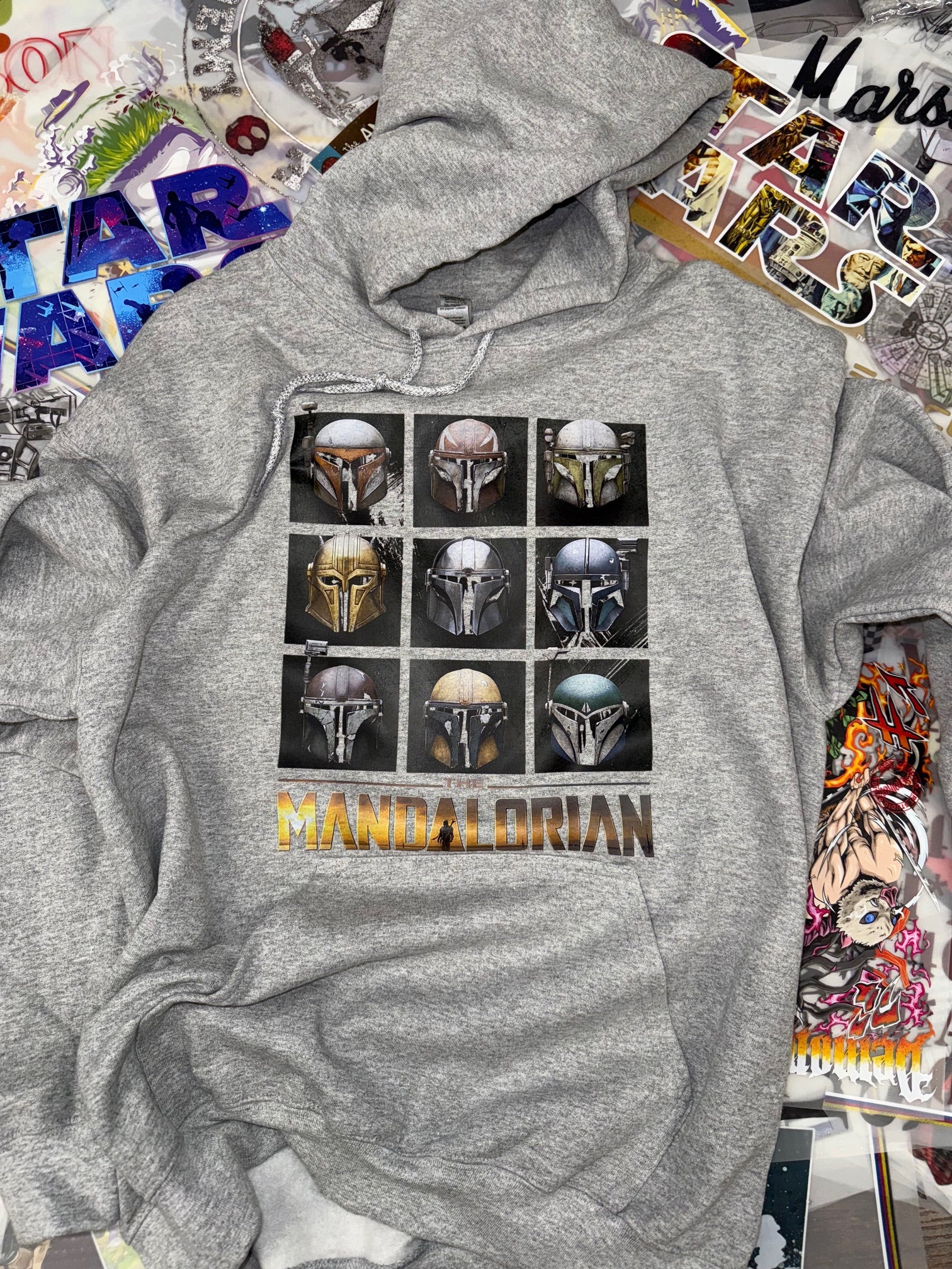 STAR WARS MANDALORIAN GREY HOODIE