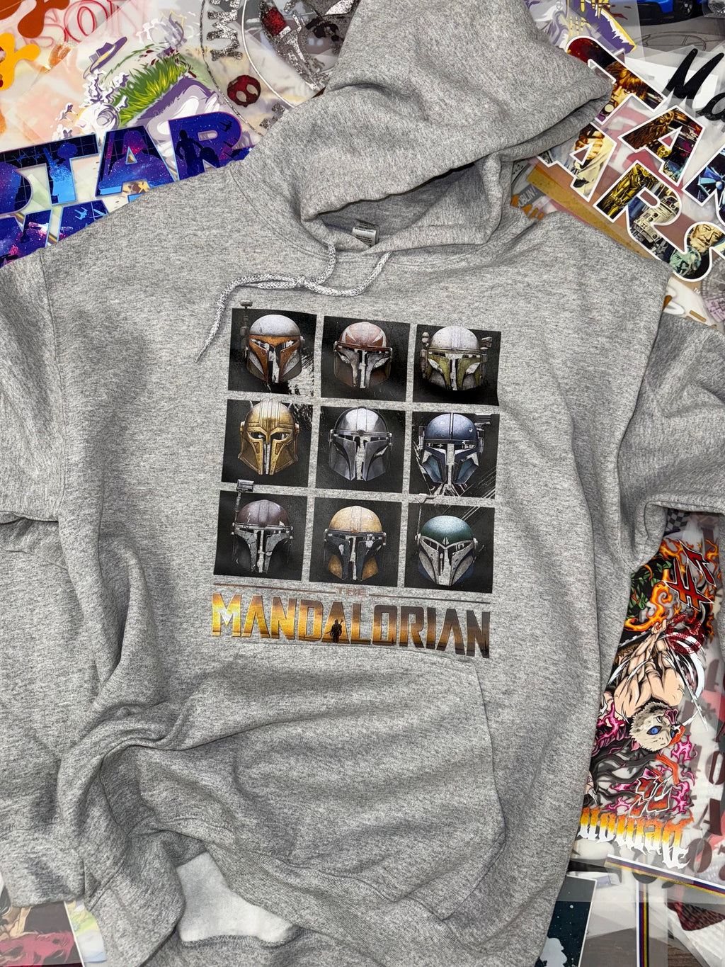 STAR WARS MANDALORIAN GREY HOODIE