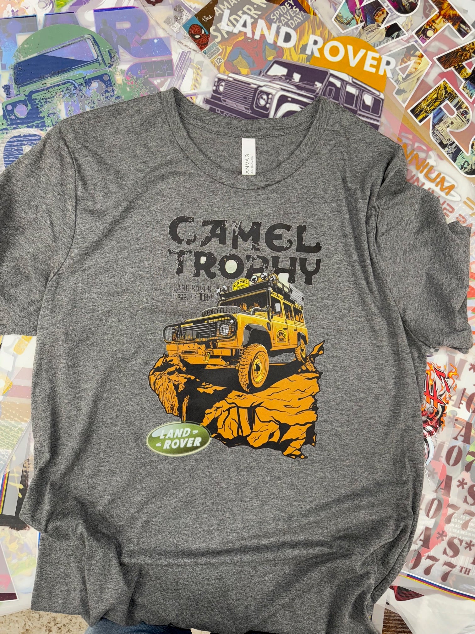 LANDROVER CAMEL TROPHY GREY T SHIRT