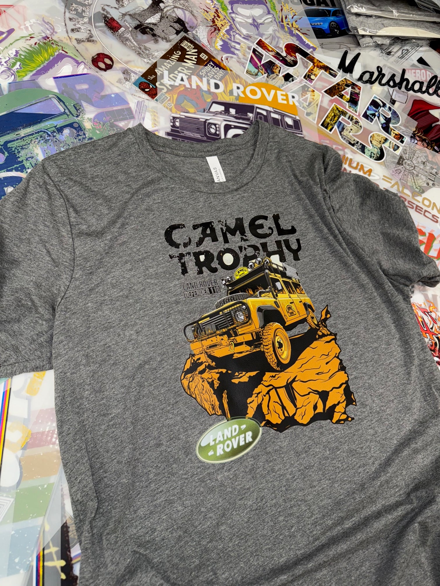 LANDROVER CAMEL TROPHY GREY T SHIRT