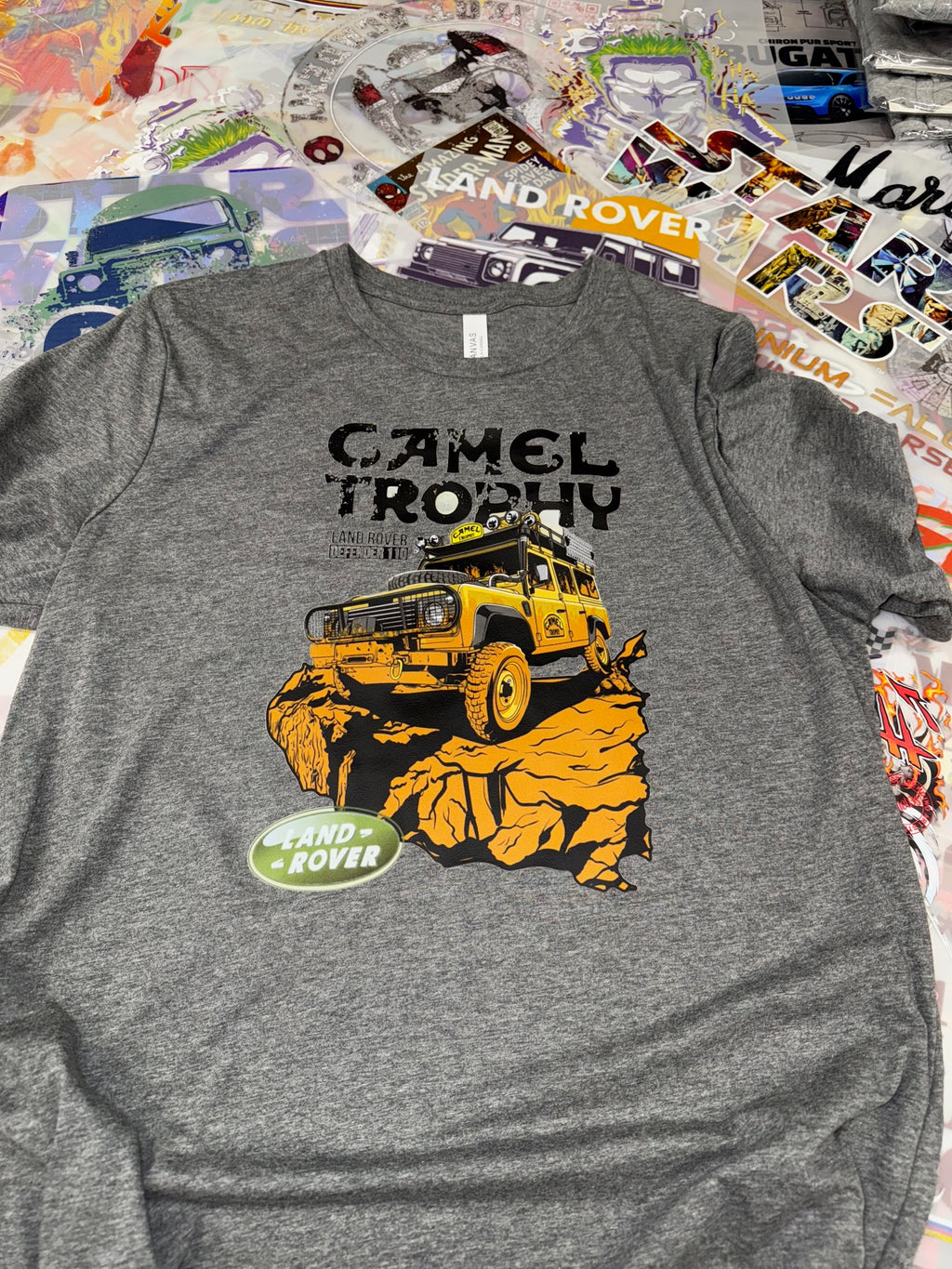 LANDROVER CAMEL TROPHY GREY T SHIRT