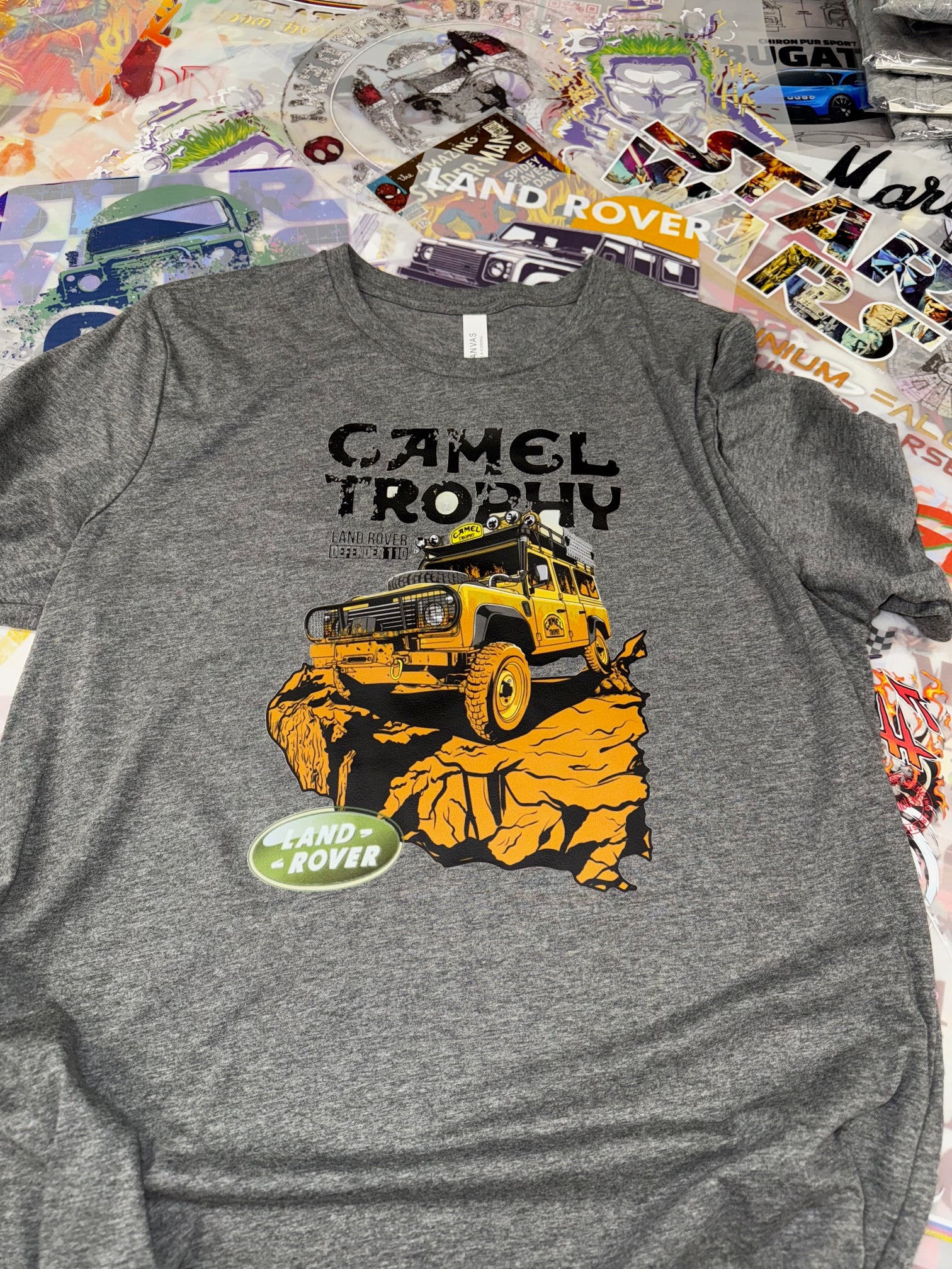 LANDROVER CAMEL TROPHY GREY T SHIRT