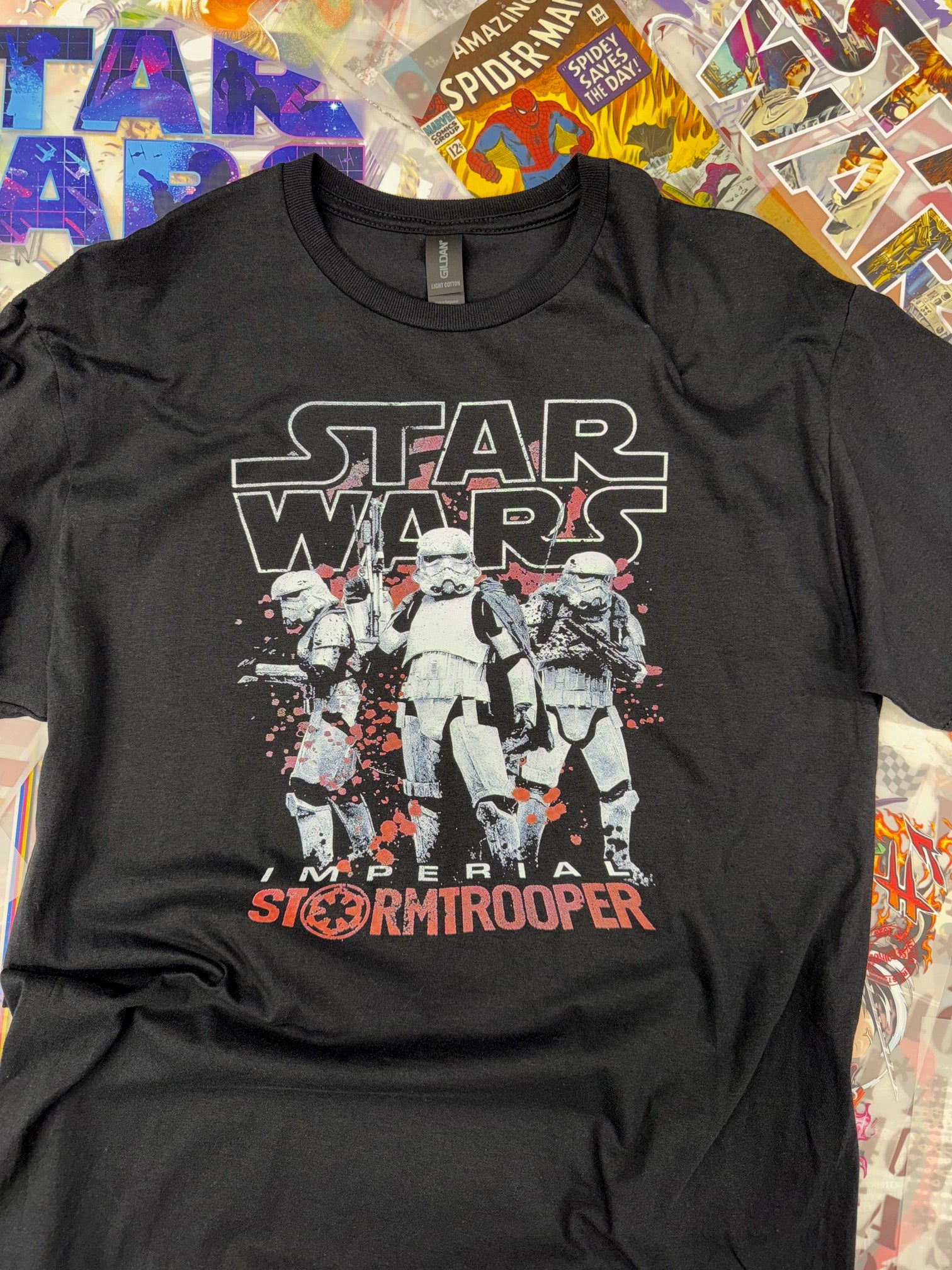 STAR WARS STORMTROOPER BLACK T SHIRT ADULT