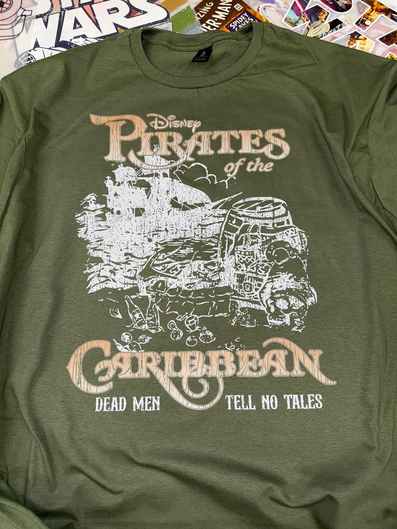 PIRATES OF THE CARIBBEAN GREEN T SHIRT
