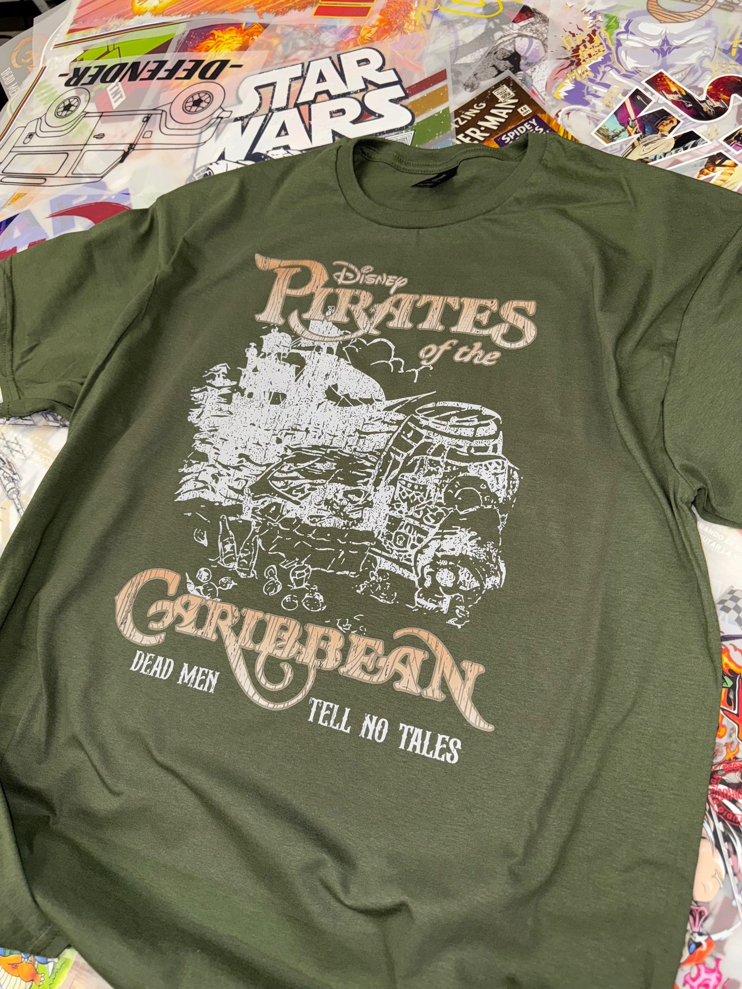 PIRATES OF THE CARIBBEAN GREEN T SHIRT