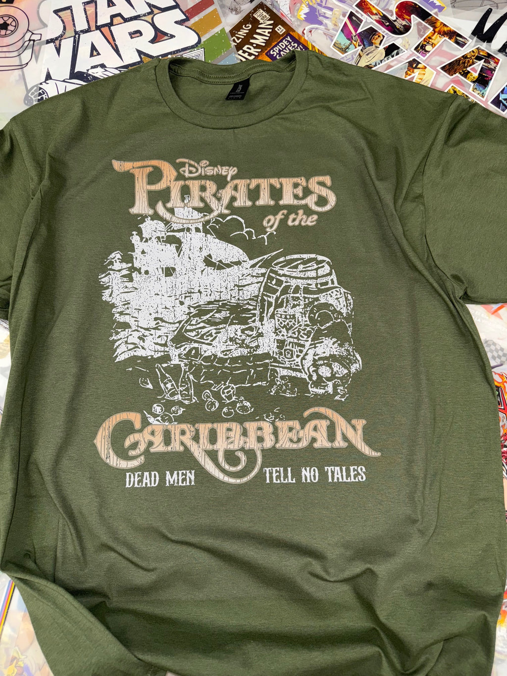 PIRATES OF THE CARIBBEAN GREEN T SHIRT