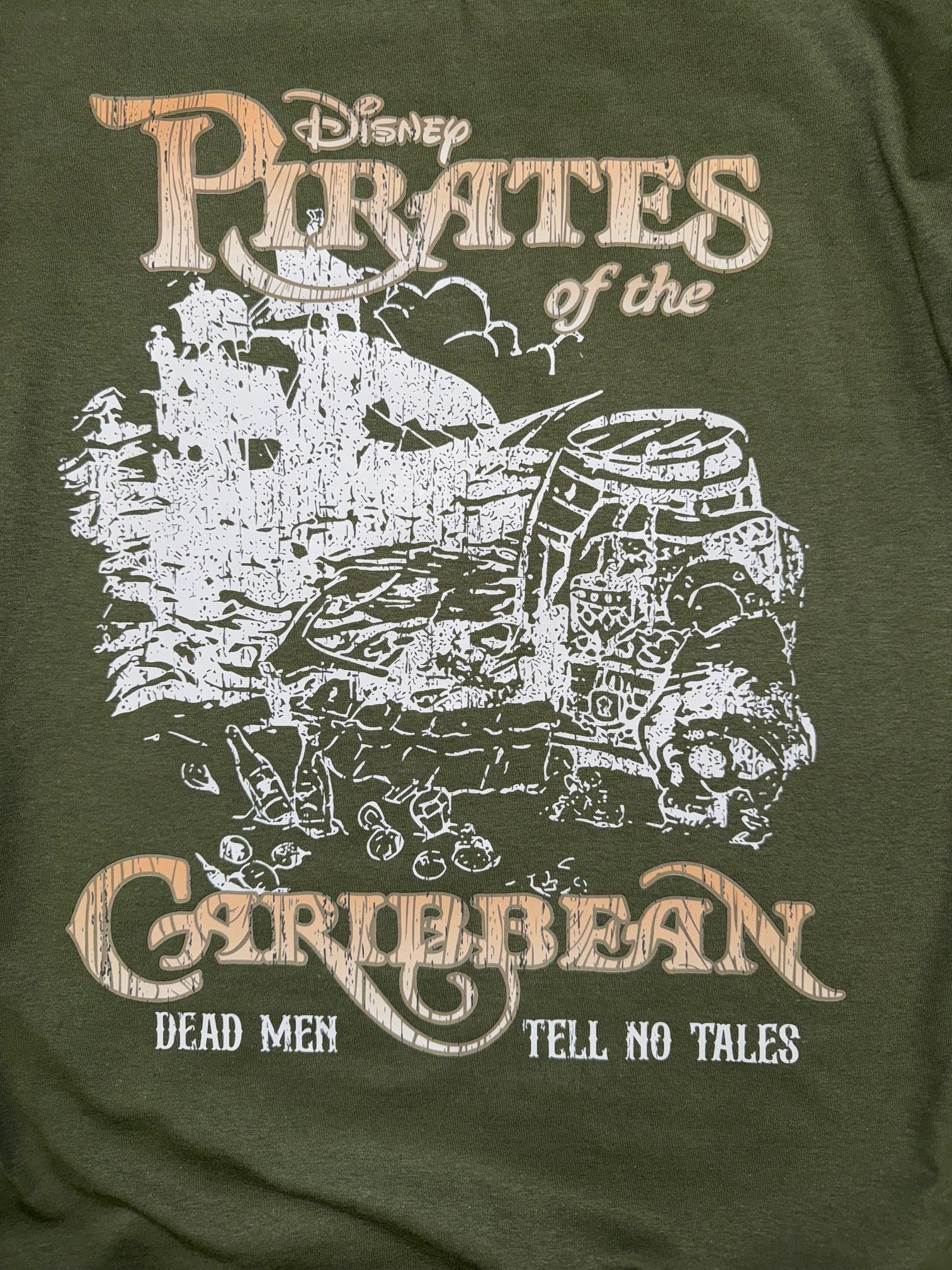 PIRATES OF THE CARIBBEAN GREEN T SHIRT