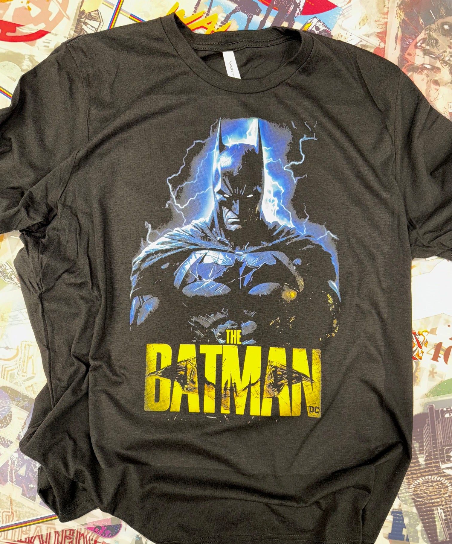 BATMAN CLASSIC BLACK T SHIRT – THORS ROCK