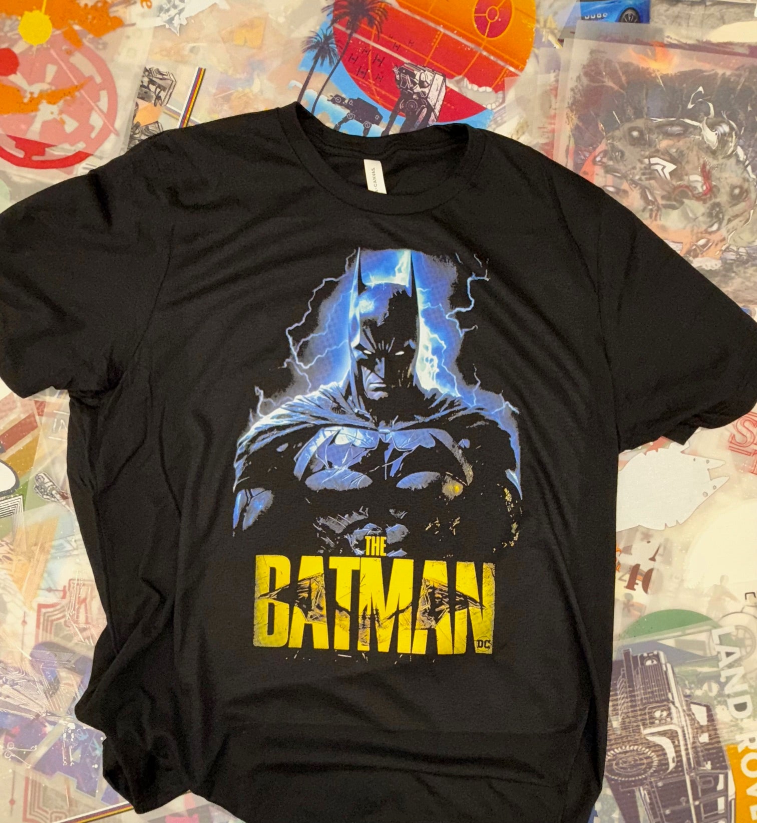 BATMAN CLASSIC BLACK T SHIRT – THORS ROCK