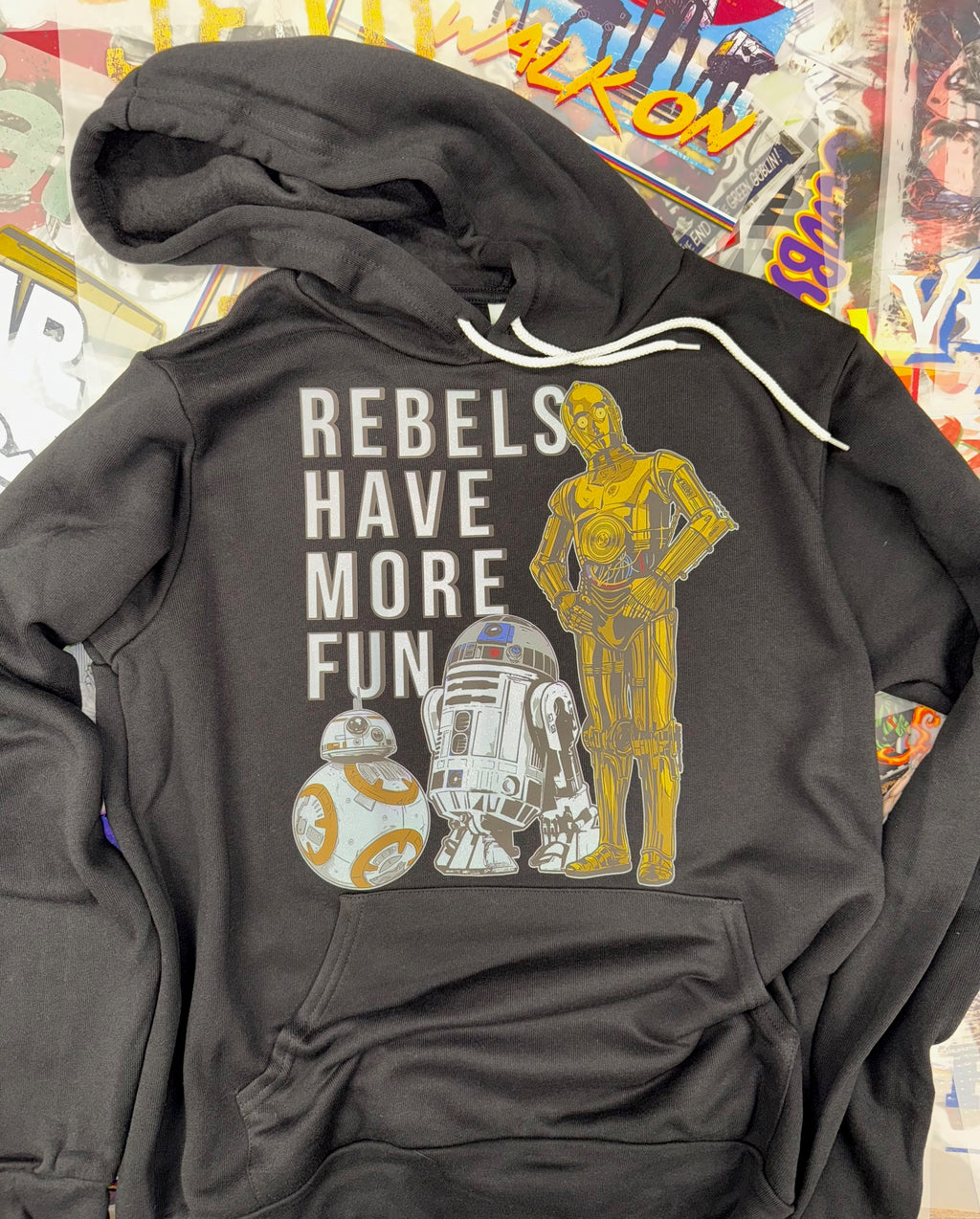 STAR WARS REBELS HAVE MORE FUN BLACK HOODIE
