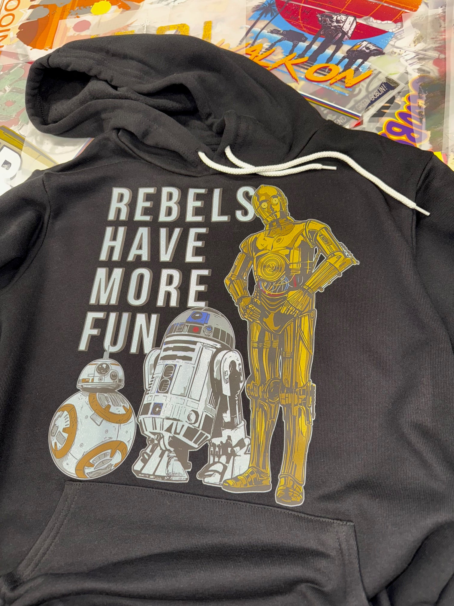 STAR WARS REBELS HAVE MORE FUN BLACK HOODIE