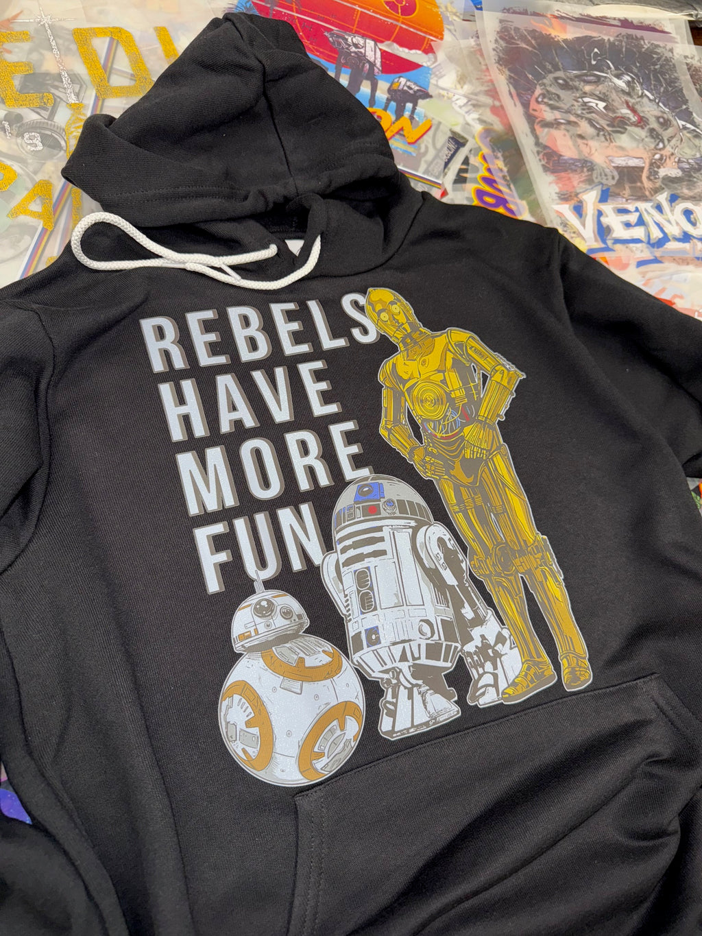 STAR WARS REBELS HAVE MORE FUN BLACK HOODIE