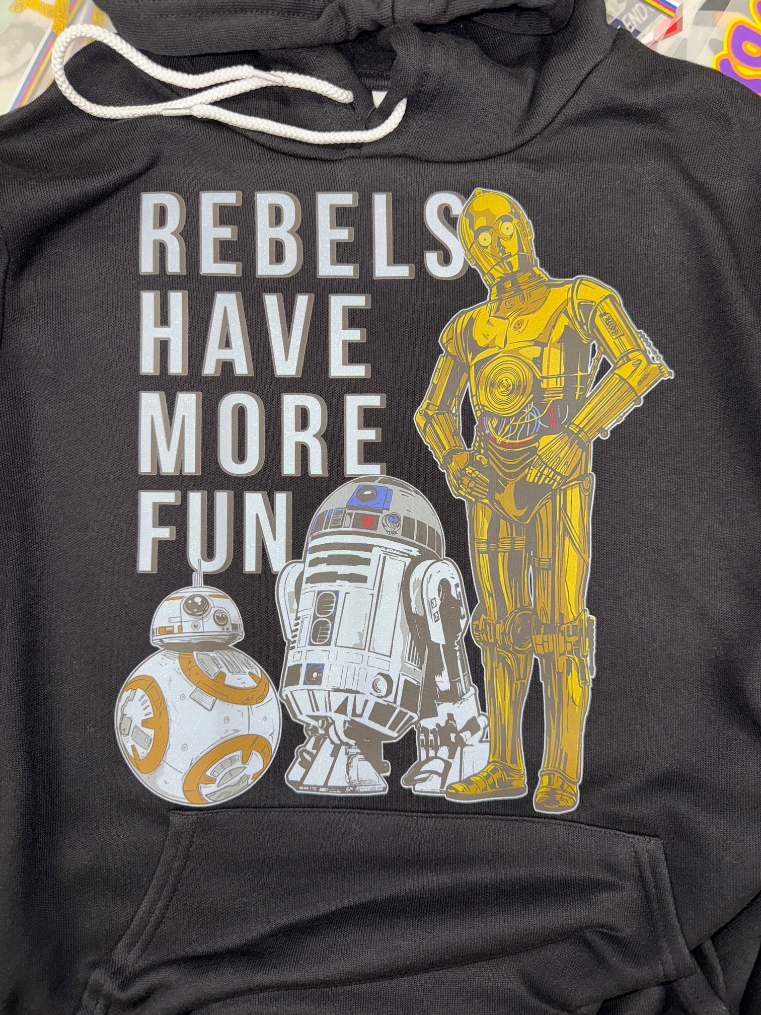 STAR WARS REBELS HAVE MORE FUN BLACK HOODIE