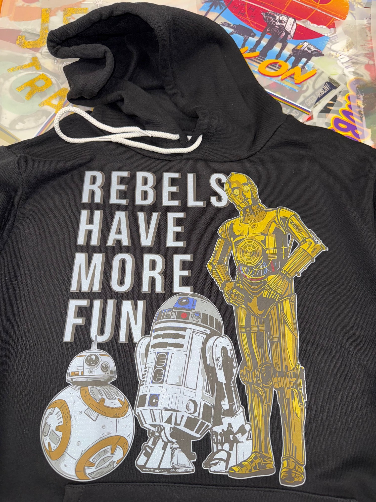STAR WARS REBELS HAVE MORE FUN BLACK HOODIE
