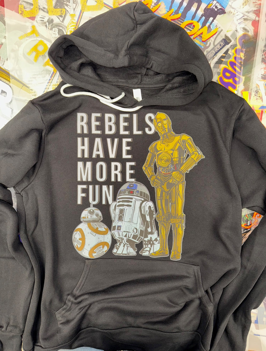 STAR WARS REBELS HAVE MORE FUN BLACK HOODIE