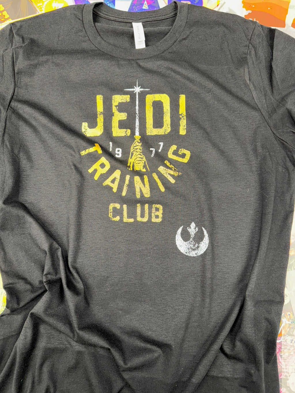 STAR WARS JEDI TRAINING CLUB BLACK T SHIRT