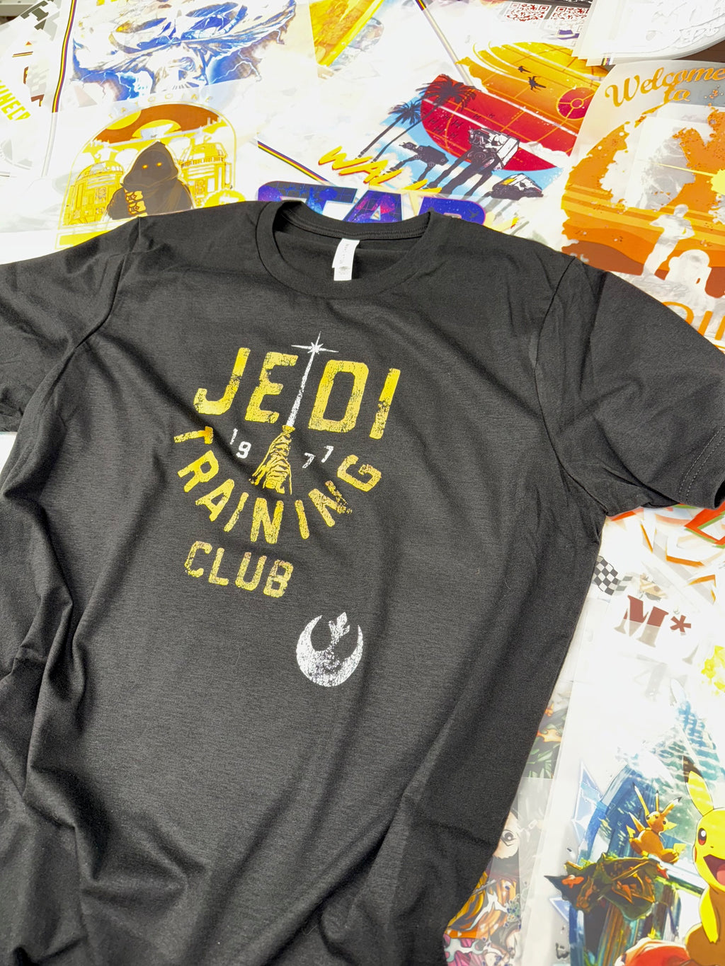 STAR WARS JEDI TRAINING CLUB BLACK T SHIRT