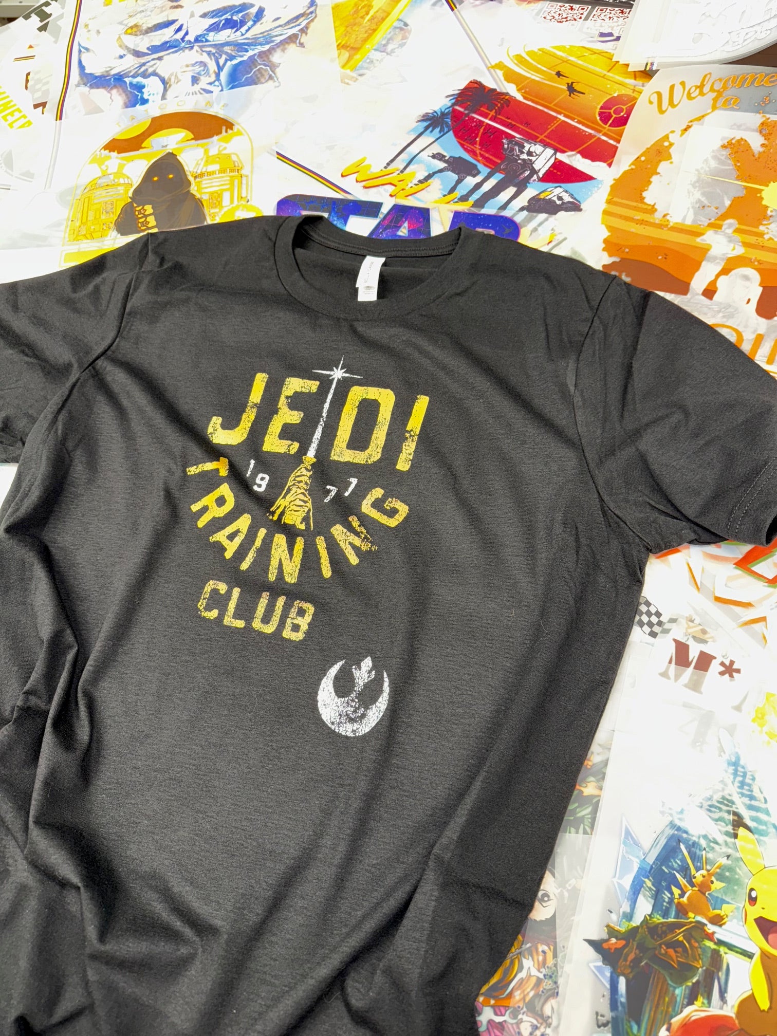 STAR WARS JEDI TRAINING CLUB BLACK T SHIRT