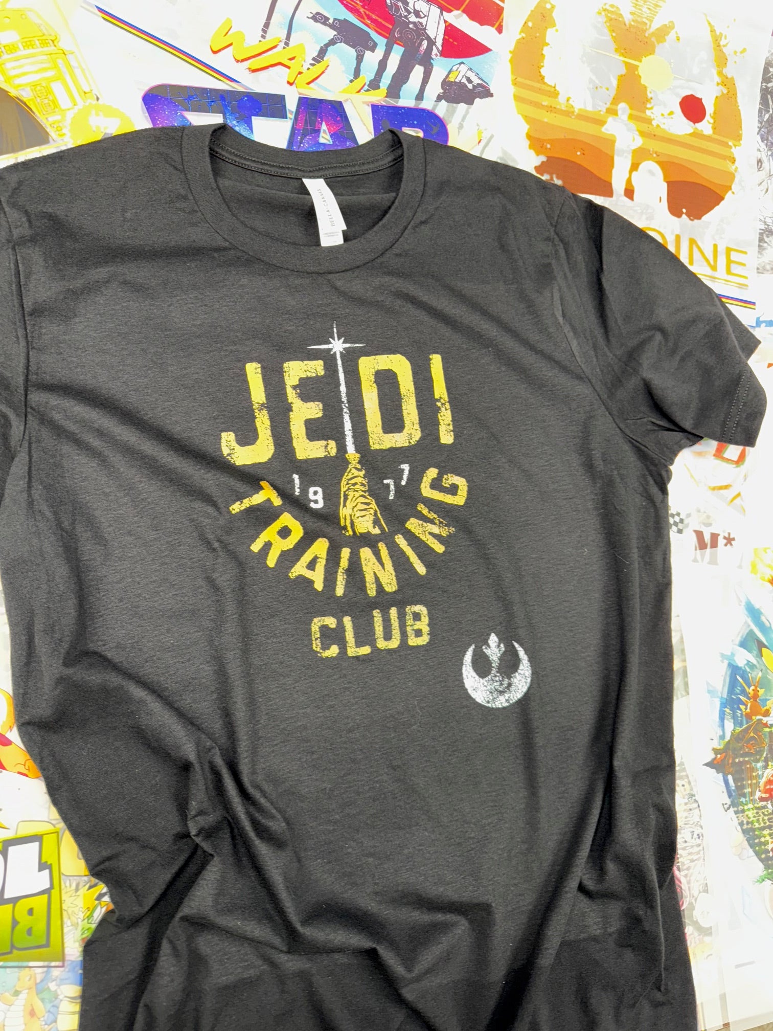 STAR WARS JEDI TRAINING CLUB BLACK T SHIRT